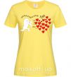 Жіноча футболка Тисяча й одне серце тобі Лимонний фото