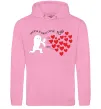Чоловіча толстовка (худі) Тисяча й одне серце тобі Рожевий фото