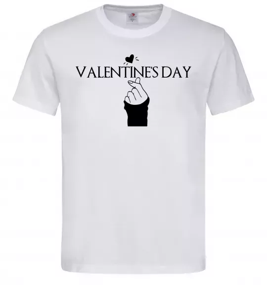 Мужская футболка VALENTINE'S DAY Белый фото