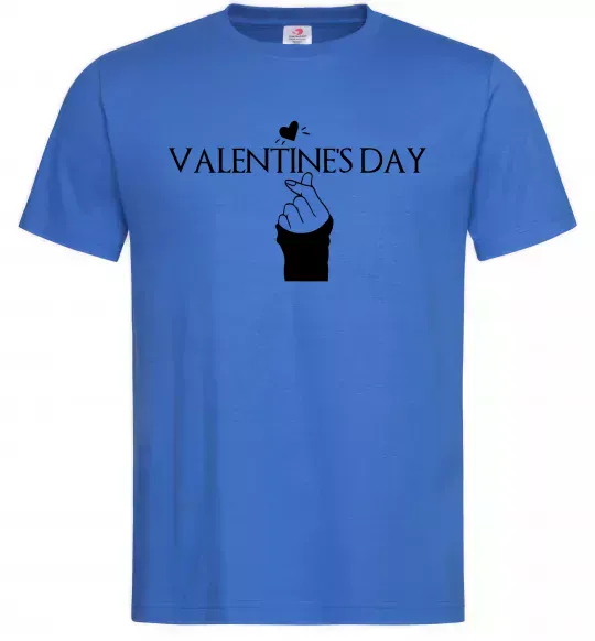 Мужская футболка VALENTINE'S DAY Ярко-синий фото