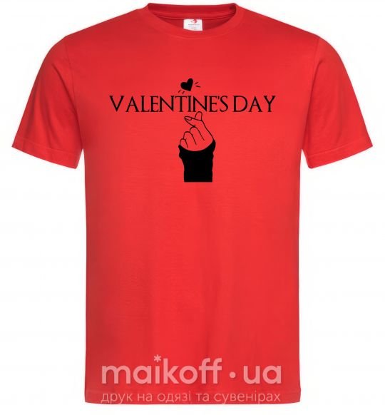 Чоловіча футболка VALENTINE'S DAY Червоний фото