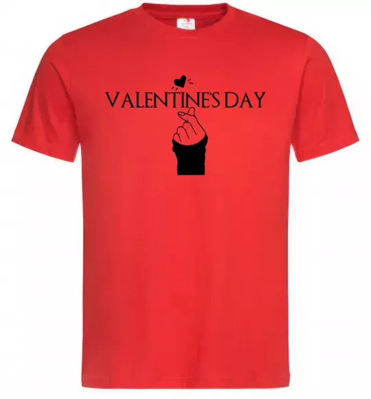 Мужская футболка VALENTINE'S DAY Красный фото