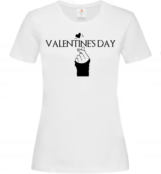Женская футболка VALENTINE'S DAY Белый фото