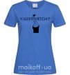 Жіноча футболка VALENTINE'S DAY Яскраво-синій фото