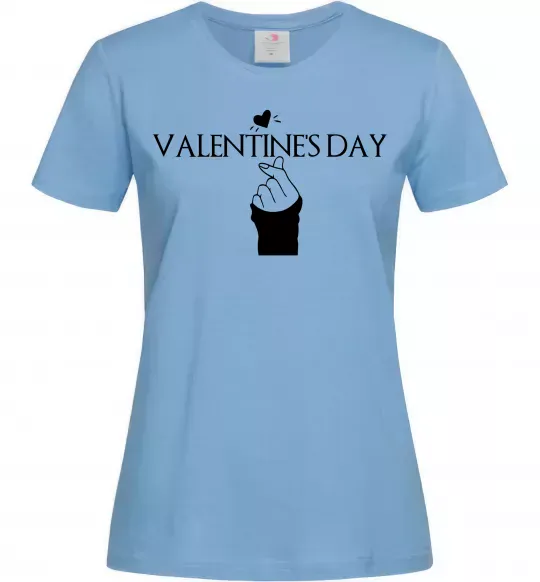 Женская футболка VALENTINE'S DAY Голубой фото