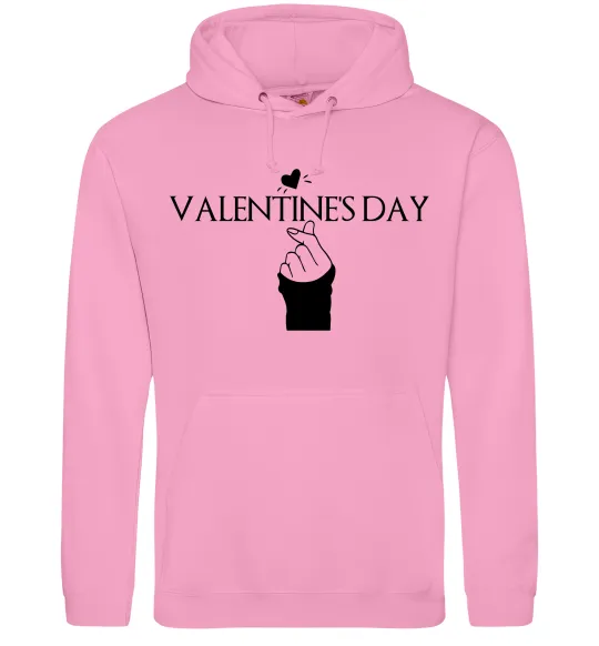 Мужская толстовка (худи) VALENTINE'S DAY Розовый фото