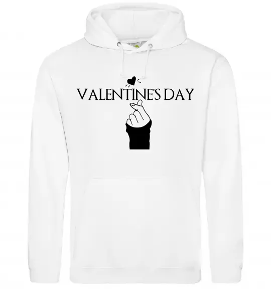 Мужская толстовка (худи) VALENTINE'S DAY Белый фото