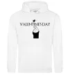 Мужская толстовка (худи) VALENTINE'S DAY Белый фото