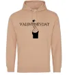 Мужская толстовка (худи) VALENTINE'S DAY Песочный фото