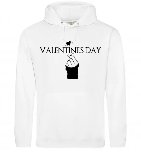 Женская толстовка (худи) VALENTINE'S DAY Белый фото