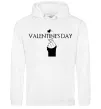 Женская толстовка (худи) VALENTINE'S DAY Белый фото