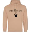 Женская толстовка (худи) VALENTINE'S DAY Песочный фото