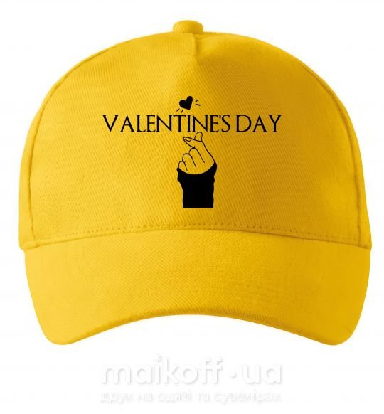Кепка VALENTINE'S DAY Сонячно жовтий фото