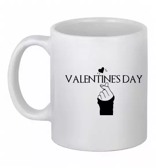 Чашка керамічна VALENTINE'S DAY Білий фото