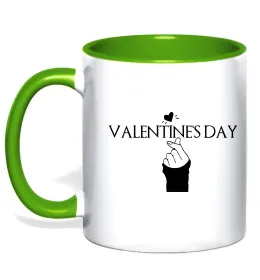 Чашка з кольоровою ручкою