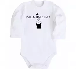 Детский боди VALENTINE'S DAY Белый фото