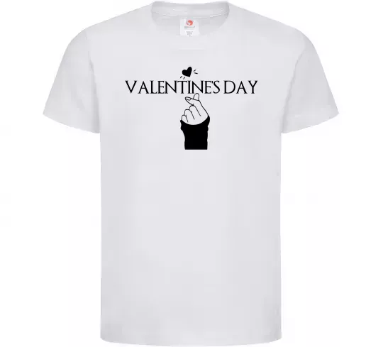 Дитяча футболка VALENTINE'S DAY Білий фото