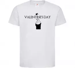 Детская футболка VALENTINE'S DAY Белый фото
