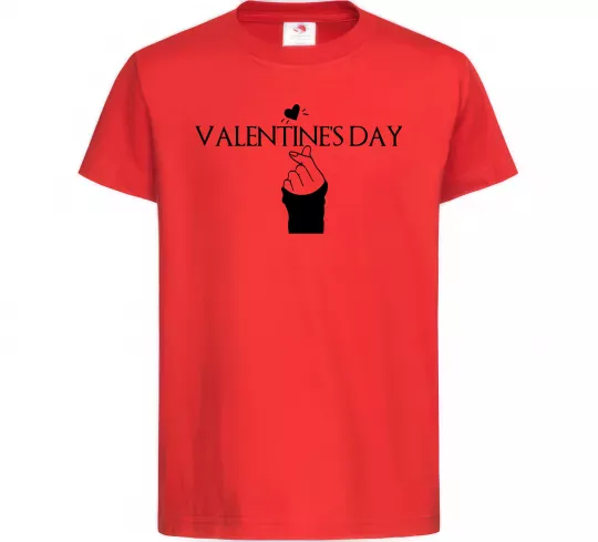 Дитяча футболка VALENTINE'S DAY Червоний фото