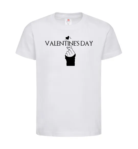 Детская футболка VALENTINE'S DAY Белый фото