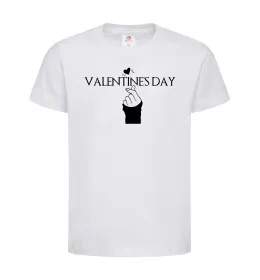 Детская футболка VALENTINE'S DAY Белый фото