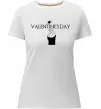 Жіноча преміум футболка VALENTINE'S DAY Білий фото