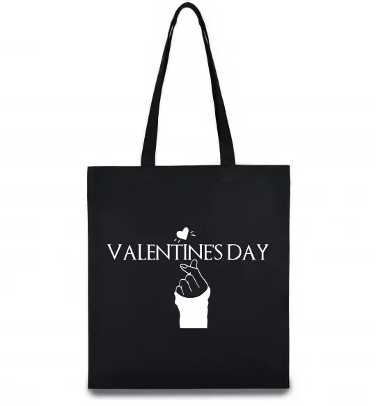 Эко-сумка VALENTINE'S DAY Черный фото