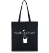 Эко-сумка VALENTINE'S DAY Черный фото
