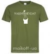 Мужская футболка VALENTINE'S DAY Оливковый фото