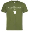 Мужская футболка VALENTINE'S DAY Оливковый фото