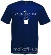Чоловіча футболка VALENTINE'S DAY Глибокий темно-синій фото