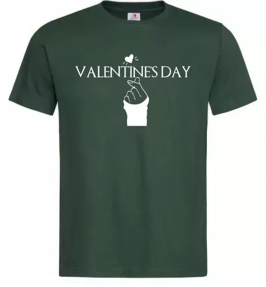 Мужская футболка VALENTINE'S DAY Темно-зеленый фото