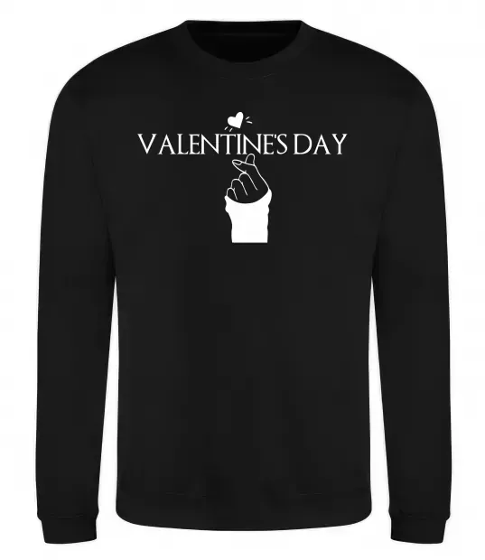 Світшот VALENTINE'S DAY Чорний фото