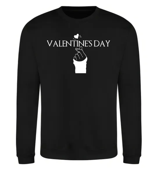 Свитшот VALENTINE'S DAY Черный фото