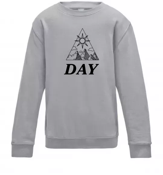 Детский Свитшот DAY Серый меланж фото