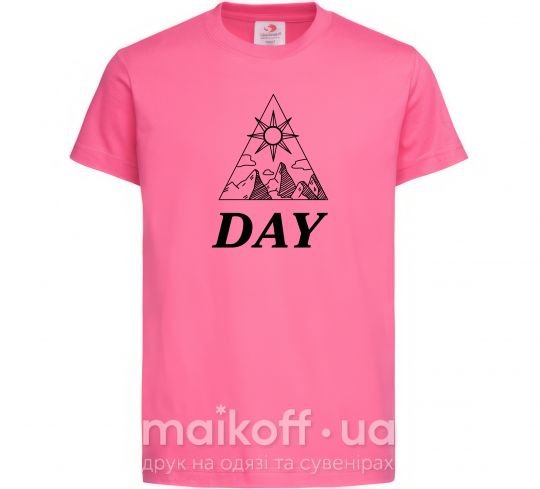Детская футболка DAY Ярко-розовый фото
