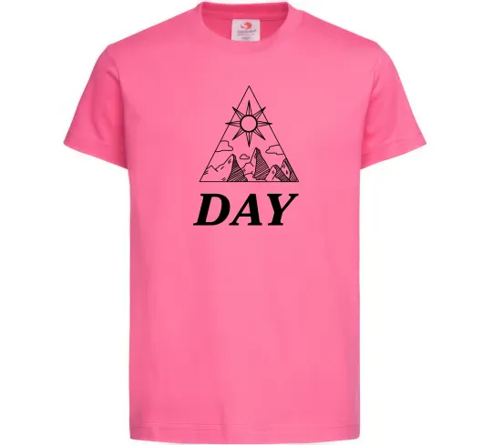Детская футболка DAY Ярко-розовый фото