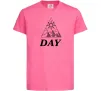 Детская футболка DAY Ярко-розовый фото