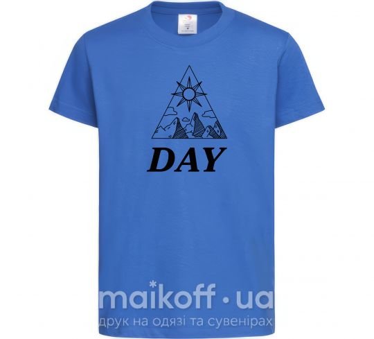Детская футболка DAY Ярко-синий фото