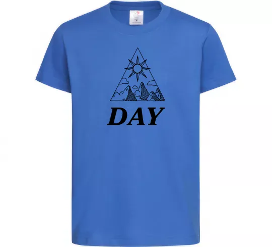 Детская футболка DAY Ярко-синий фото