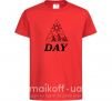 Детская футболка DAY Красный фото
