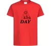 Детская футболка DAY Красный фото