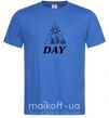 Чоловіча футболка DAY Яскраво-синій фото