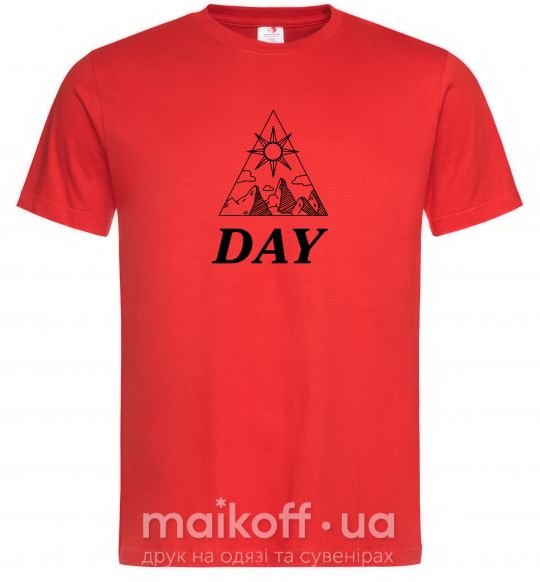 Мужская футболка DAY Красный фото
