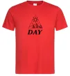 Чоловіча футболка DAY Червоний Чоловіча футболка DAY Червоний фото