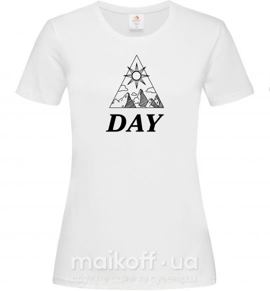 Женская футболка DAY Белый фото