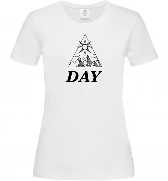 Женская футболка DAY Белый фото