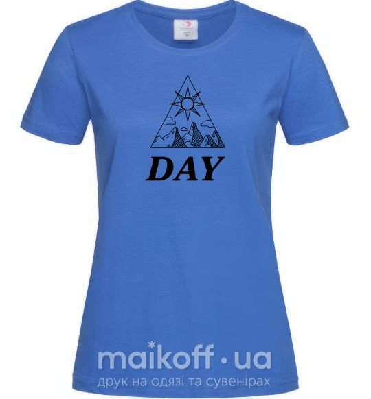 Жіноча футболка DAY Яскраво-синій фото