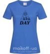 Жіноча футболка DAY Яскраво-синій фото
