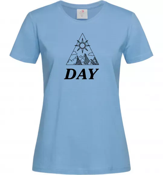Женская футболка DAY Голубой фото